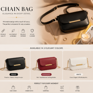 Chain Bag, Flap Bag, Crossbody bag, Shoulder bag